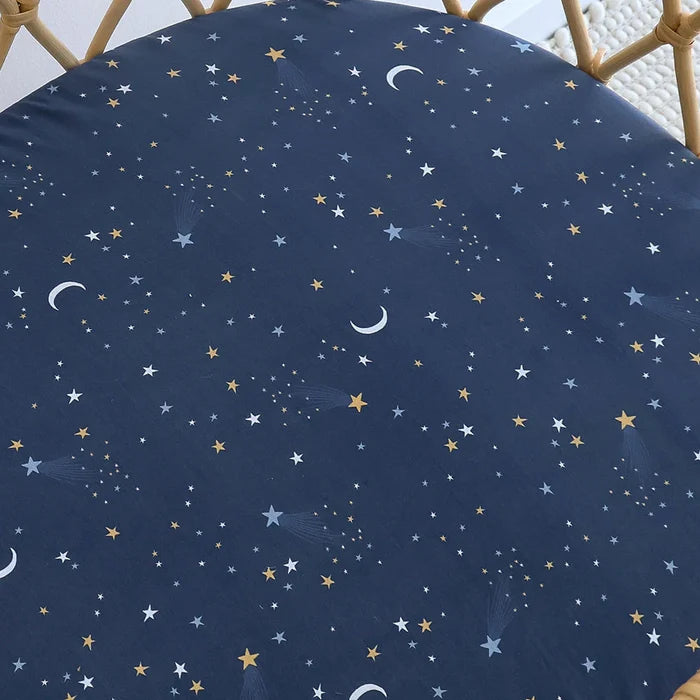 Snuggle Hunny Bassinet Sheet & Change Pad Cover - Starry Night