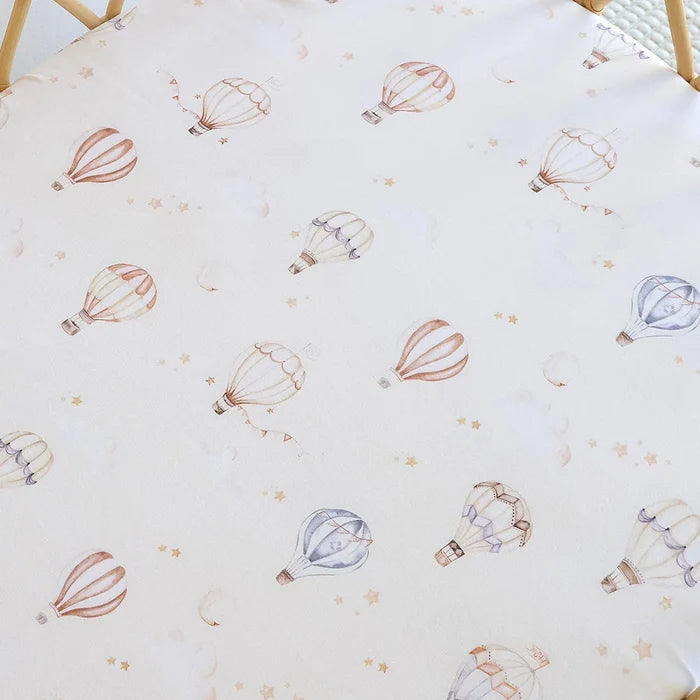 Snuggle Hunny Bassinet Sheet & Change Pad Cover - Up & Away