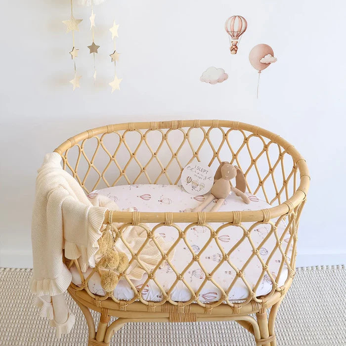 Snuggle Hunny Bassinet Sheet & Change Pad Cover - Up & Away