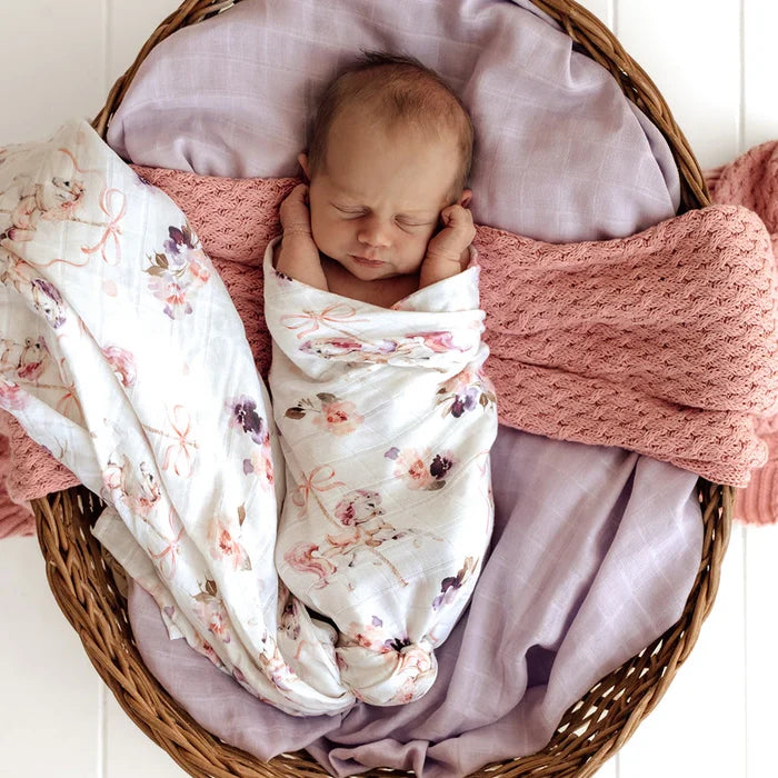 Snuggle Hunny Organic Cotton Muslin Wrap - Carousel