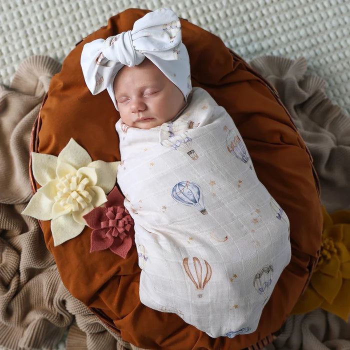 Snuggle Hunny Organic Cotton Muslin Wrap - Up & Away