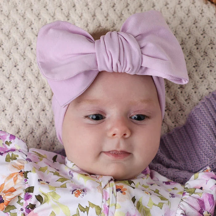 Snuggle Hunny Organic Oversized Bow - Lilac