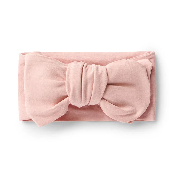 Snuggle Hunny Organic Oversized Bow - Lullaby Pink