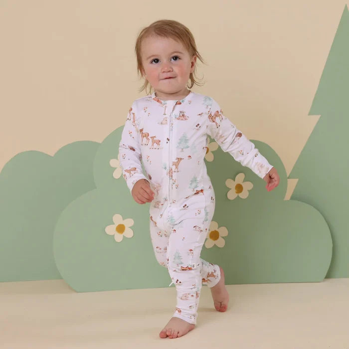 Snuggle Hunny Organic Snugglesuit - Woodland Tales