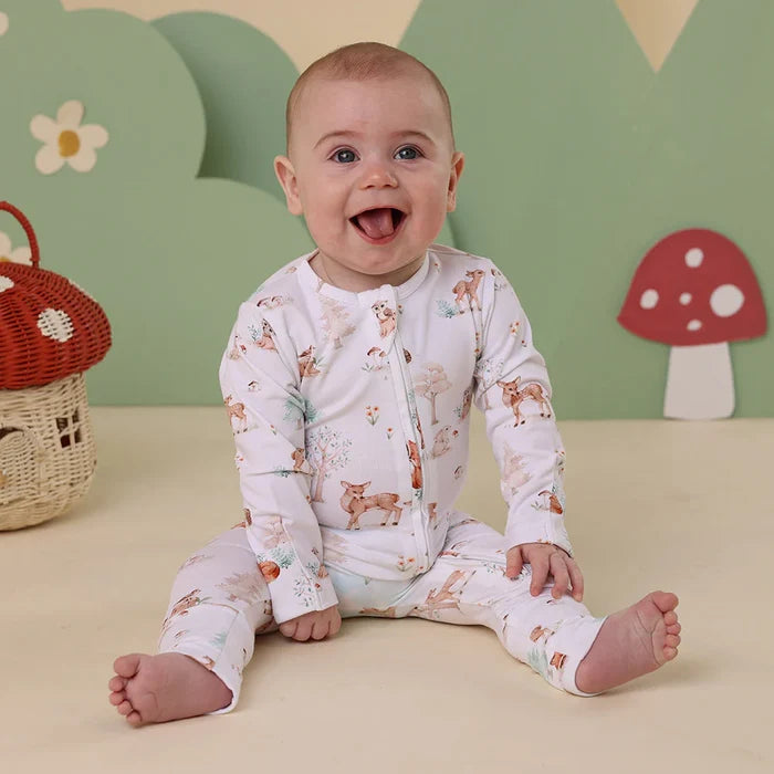 Snuggle Hunny Organic Snugglesuit - Woodland Tales