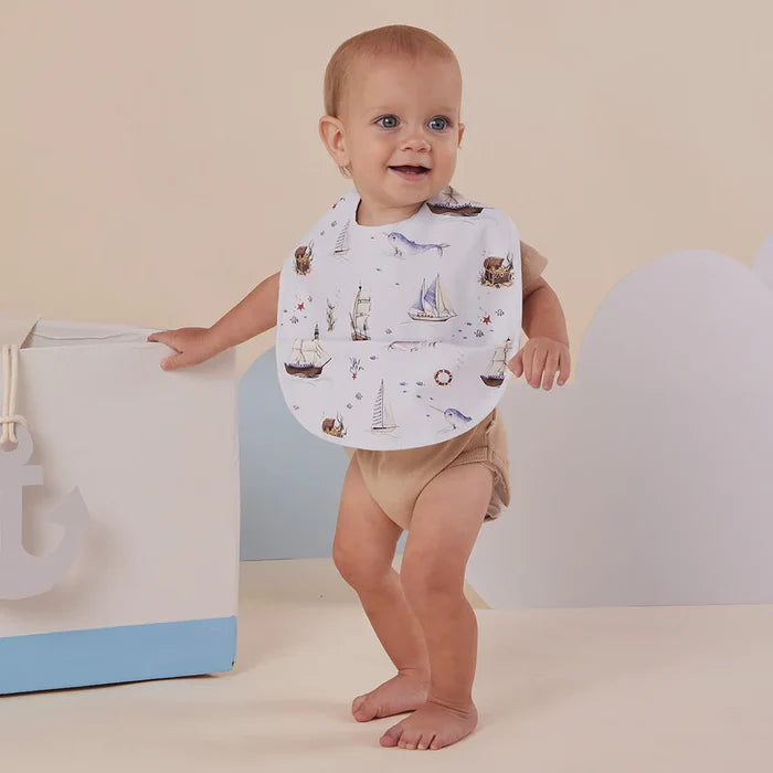Snuggle Hunny Waterproof Snuggle Bib - Set Sail
