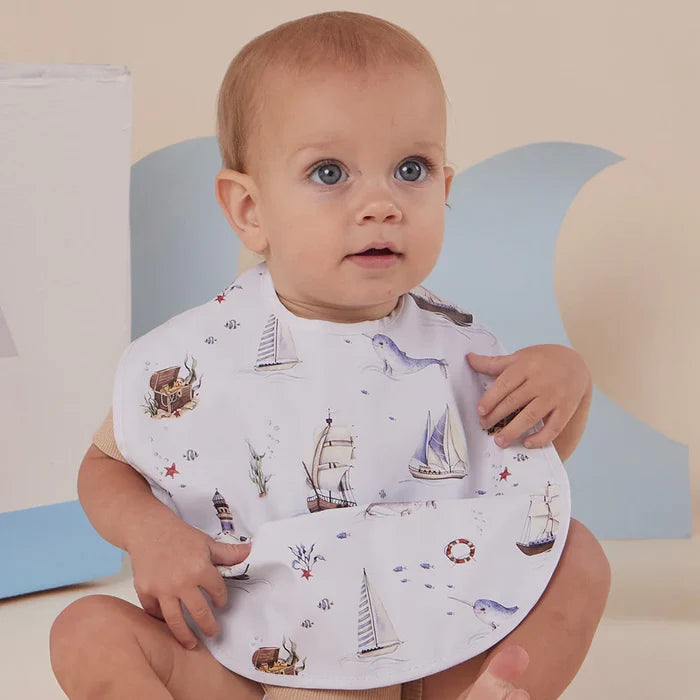 Snuggle Hunny Waterproof Snuggle Bib - Set Sail