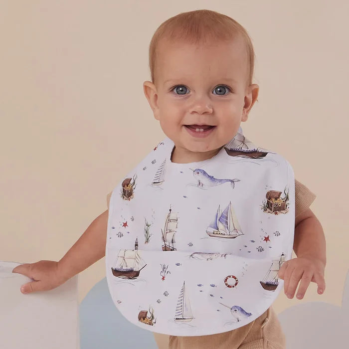 Snuggle Hunny Waterproof Snuggle Bib - Set Sail