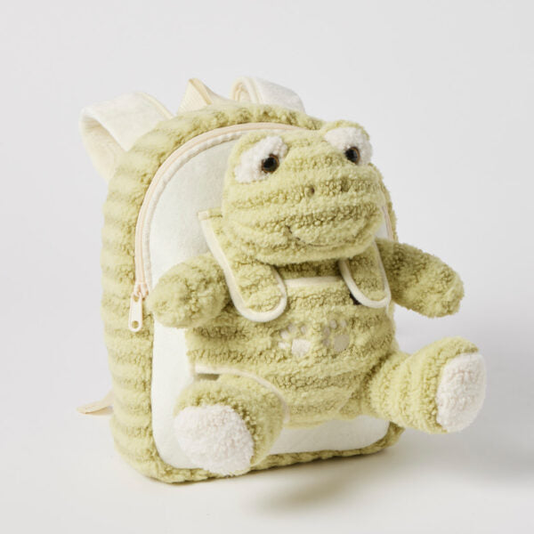 Soft Toy Green Frog Take-Me-Home Backpack