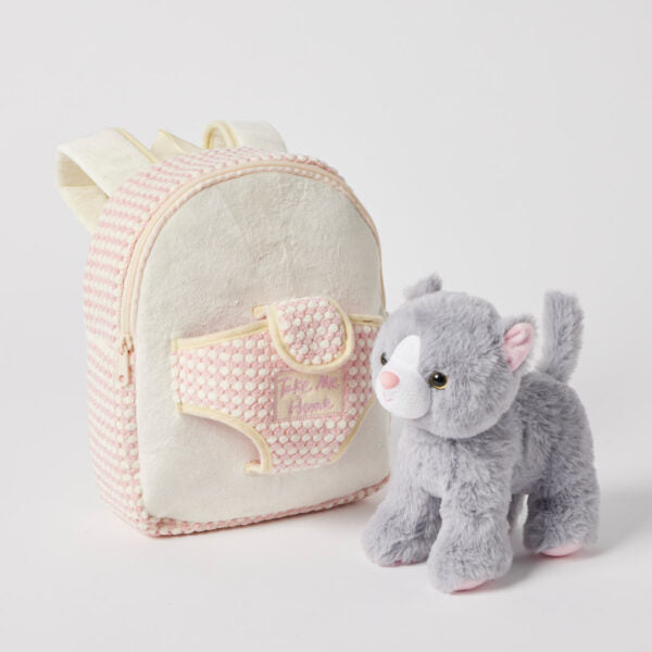 Soft Toy Kitten Take-Me-Home Backpack