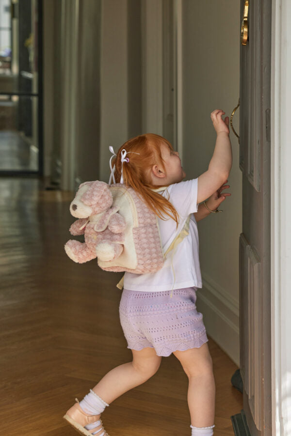 Soft Toy Pink Puppy Take-Me-Home Backpack