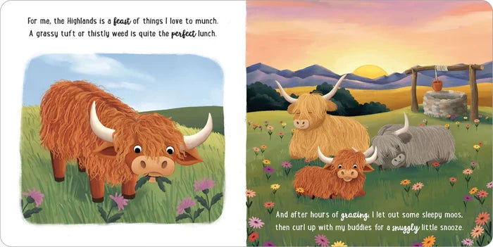 Story Time Padded Board Book - I Love Being a Highland Cow