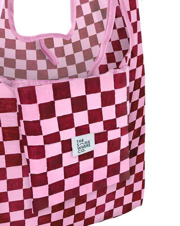 The Somewhere Co Reusable Shopping Bag - Crimson Haze