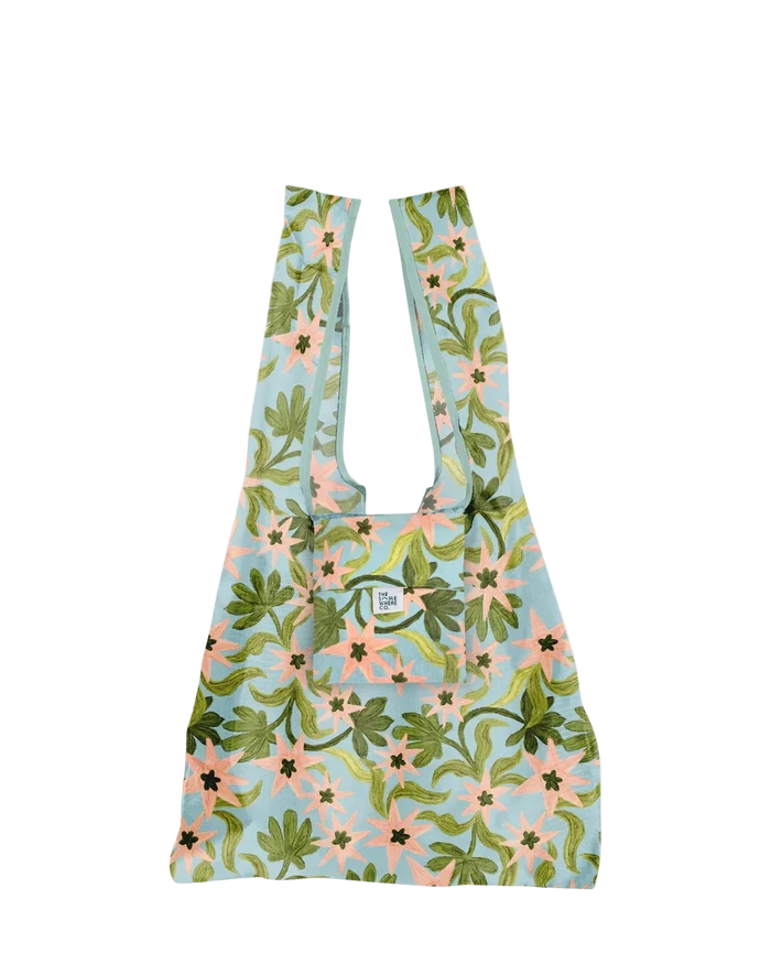 The Somewhere Co Reusable Shopping Bag - Seaflower