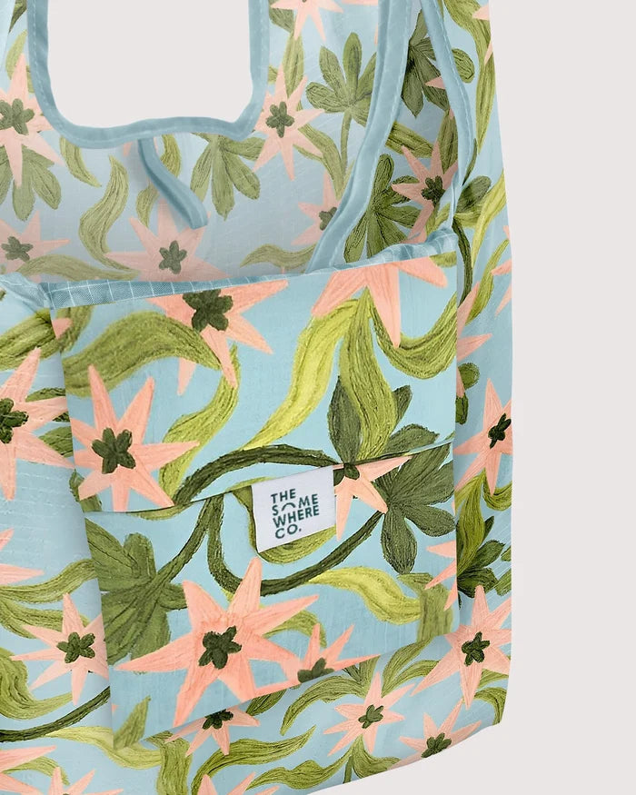 The Somewhere Co Reusable Shopping Bag - Seaflower