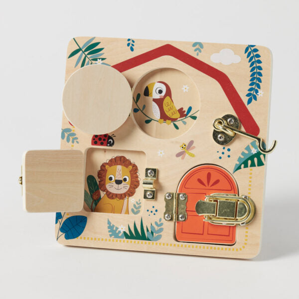 Wooden Locking Activity Board